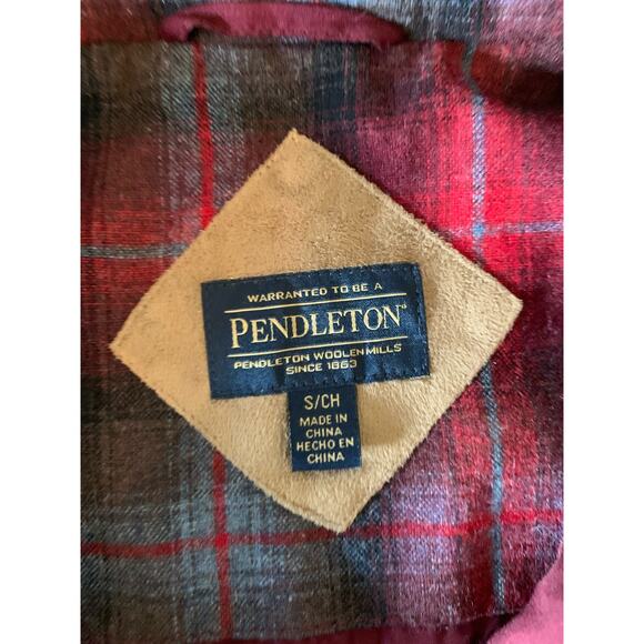 Pendleton women’s full zip fleece teddy jacket sz small red - Picture 2 of 12